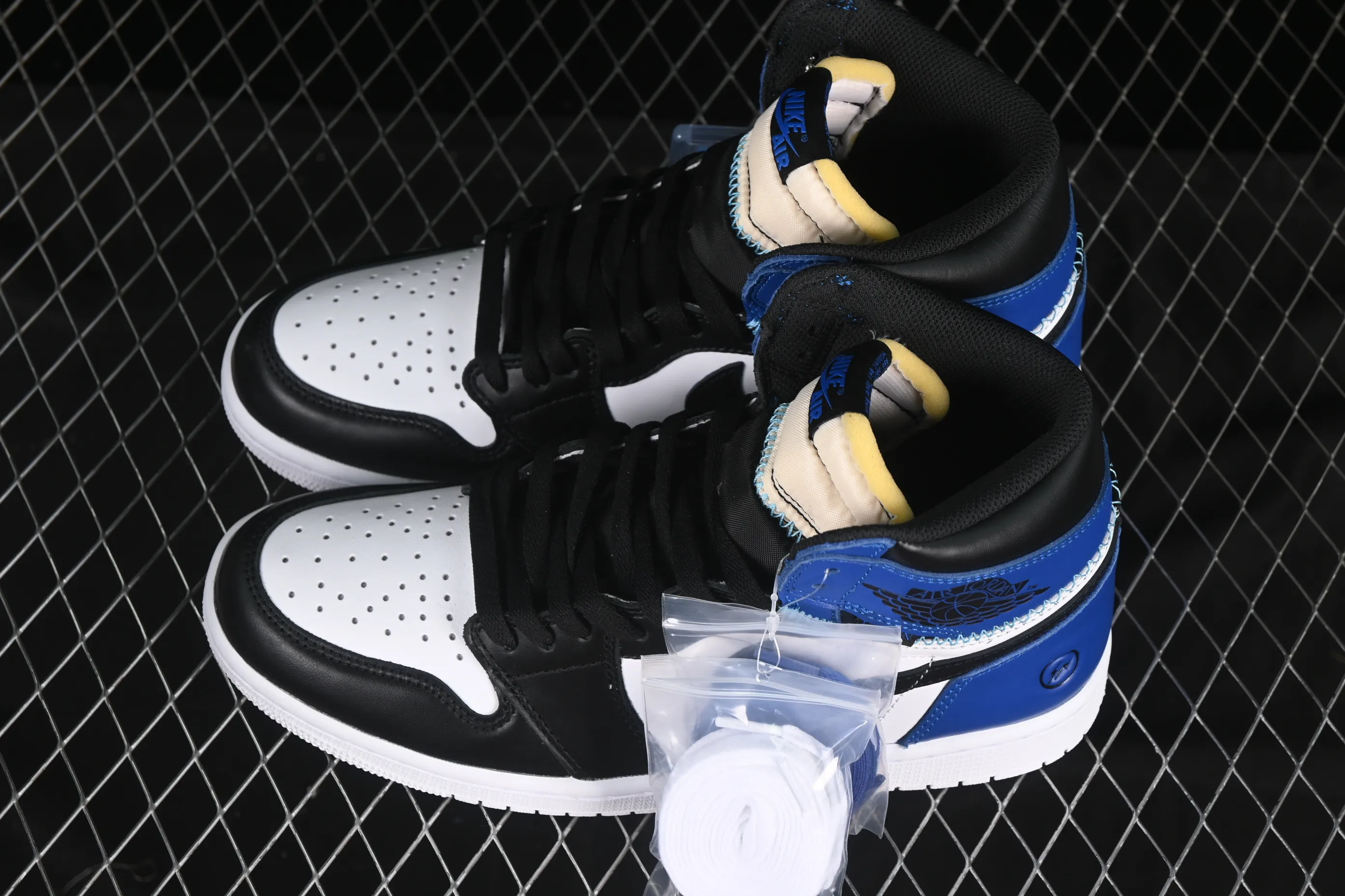All categories Air Jordan Jordan series basketball shoes Air Jordan 1 High OG version Fragment x Union x Air Jordan 1 Retro AJ1 Joe 1 new deconstructed royal blue high-top basketball shoes IO7847-001